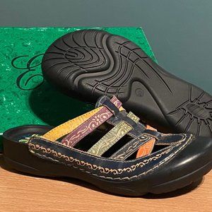 New! Corky's Elite Rock Ladies' Shoes/Sandals/Clogs, Size 7, Blue-Multi